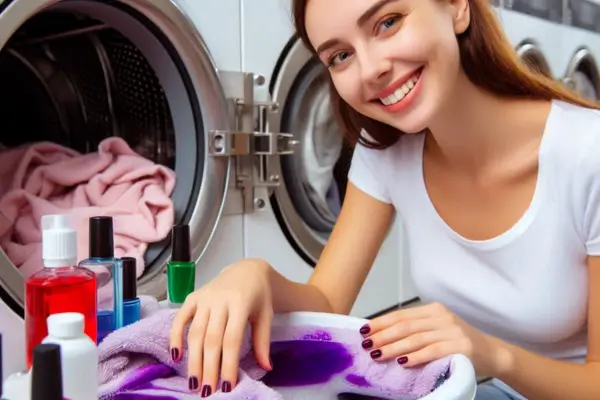 como tirar esmalte das roupas